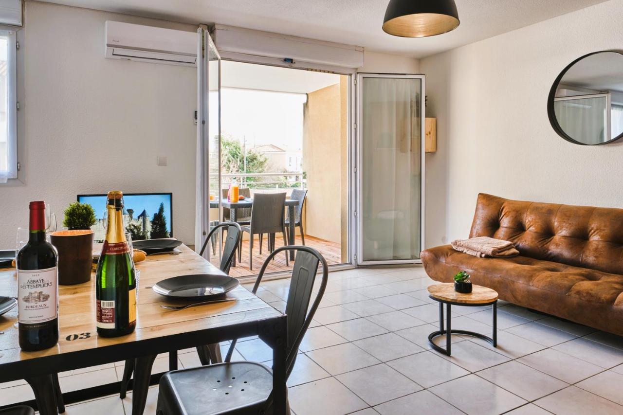 Ferienwohnung Tout Confort ! Calme, Climatisation, Piscine, Parking Gratuit, Grande Terrasse, Netflix, Wifi Carcassonne Exterior foto